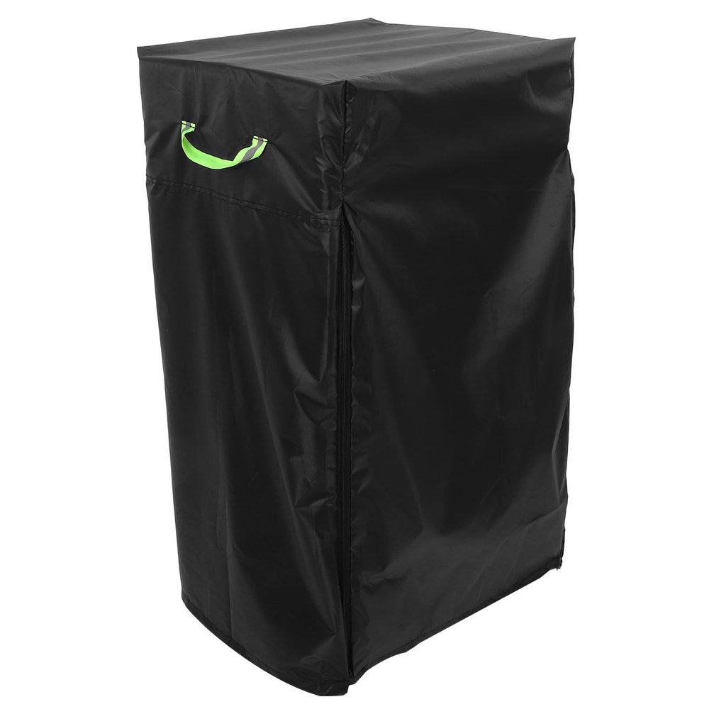 OSALADI Breathable Firewood Rack Cover, 210D Oxford Fabric, Weather-Resistant, Black