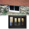 Aluminum Basement Sliding Window with Screen and Tempered Glass, Replacement Window, 31 x 22 in (W x H) view 1