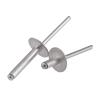 Blind Rivets, M3.2/M4.8/M5, 304 Stainless Steel and Aluminum, Extra-Large Flange Head, Pop Rivets (Aluminum, 6.4 mm, M4, 10 pcs) view 1