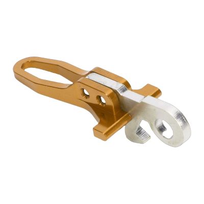 Alomejor Folding Bike Hook, Stainless Steel-Aluminum Alloy Seatpost Clamp Hook Replacement (GOLD)