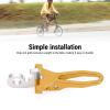 Alomejor Folding Bike Hook, Stainless Steel-Aluminum Alloy Seatpost Clamp Hook Replacement (GOLD) view 4