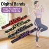 Ergonomic 8-Section Dance Resistance Band and Stretching Strap with Numbered Sections view 2