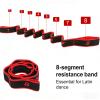 Ergonomic 8-Section Dance Resistance Band and Stretching Strap with Numbered Sections view 3