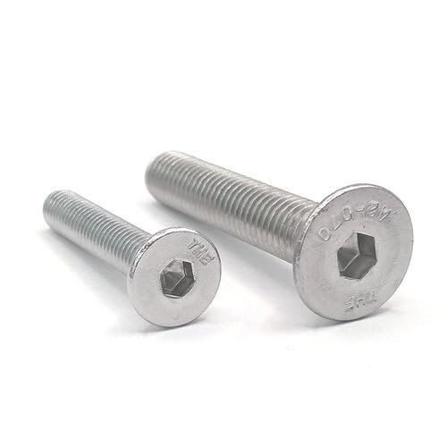 A4 Stainless Steel Flat Head Socket Screws DIN 7991 / ISO 10642, M5 x 16 mm, 500 Pack