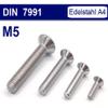 A4 Stainless Steel Flat Head Socket Screws DIN 7991 / ISO 10642, M5 x 16 mm, 500 Pack view 3