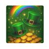 ODAWA Gold Coins Self-Adhesive Fabric Camera Protective Cover, Lens Protector, 35.1 x 35.1 cm, Rainbow Green view 1