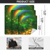 ODAWA Gold Coins Self-Adhesive Fabric Camera Protective Cover, Lens Protector, 35.1 x 35.1 cm, Rainbow Green view 2