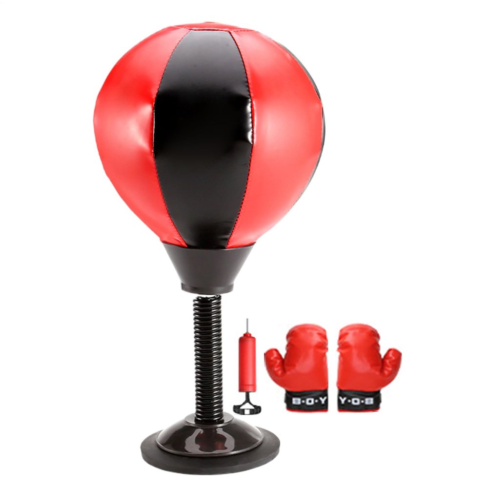 Desktop Punching Bag Inflatable Boxing Ball with Suction Cup