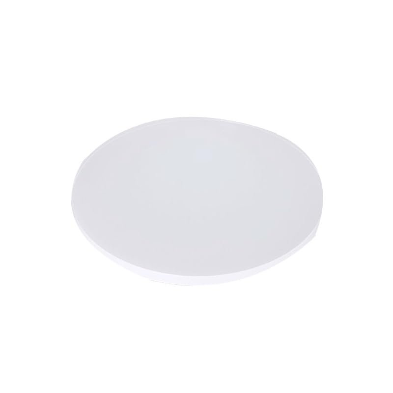 ACVACV 2 mm Solid Silicone Gasket, White Round Rubber Sheet, OD 90 mm, 1 Pc.