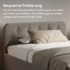 Home Collective Upholstered Bed 180 x 200 cm with Adjustable Slatted Base and Storage, Beige view 4