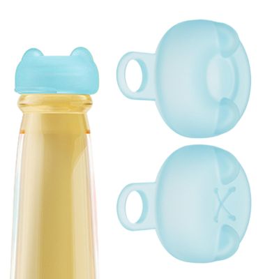 Silicone Drink Covers - Resealable Bottle Top Protectors