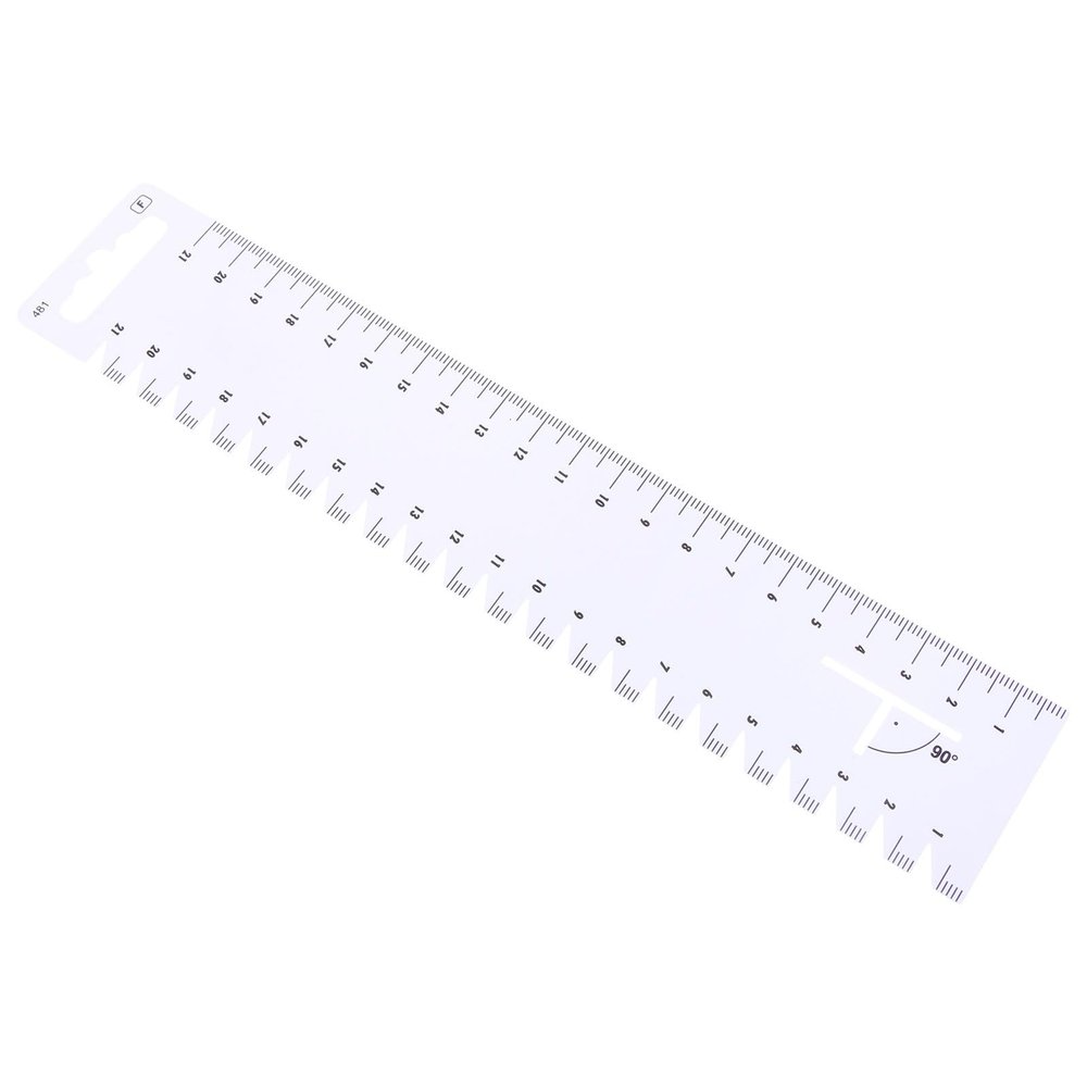 Healifty 21cm Plastic Patchwork Ruler for Quilting and Cutting