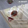 KARAT Transparent Matte Table Cover - Custom Size Available (Crystal, 15.75 x 15.75 in) view 2
