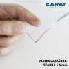KARAT Transparent Matte Table Cover - Custom Size Available (Crystal, 15.75 x 15.75 in) view 3