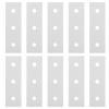 10-Piece Aluminum Flat Joining Plates, Straight Reinforcement Plates, Silver, 60 mm, 90 mm, 120 mm (3030) view 1