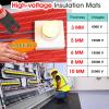 Heat-Resistant Insulated Rubber Work Mat, Non-Conductive High-Voltage Mat view 3