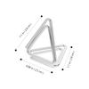 HOMSFOU 6-Pack Metal Table Card Holders Silver Triangular Memo Clips view 2