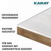 KARAT Transparent Matte Table Cover - Custom Size Available (Crystal, 17.7 x 15.7 in) view 4
