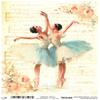 Josys Craft Fairy Rice Paper A4 Decoupage Vintage Ballet Dancer Sheet RE8498 view 1