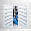 Louvered Access Panel, Double Door, Drywall Inspection Hatch, 600 × 1000 mm, White, Outdoor Use view 1