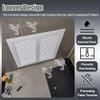 Louvered Access Panel, Double Door, Drywall Inspection Hatch, 600 × 1000 mm, White, Outdoor Use view 3