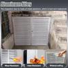 Louvered Access Panel, Double Door, Drywall Inspection Hatch, 600 × 1000 mm, White, Outdoor Use view 4