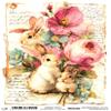 Josys Craft Paper A4 Decoupage Easter Bunny Vintage view 1