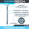 NORMREICH - 1 pc. Wood Construction Screw, Pan Head, TORX 10.0 x 360 mm, Zinc-Plated Steel, Art. 9250 view 2