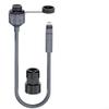 Autilyshop CAT5e Ethernet Extension Cable for SPX to V2 Gen 2, IP68, 0.5 m, Gray (B Straight) view 1