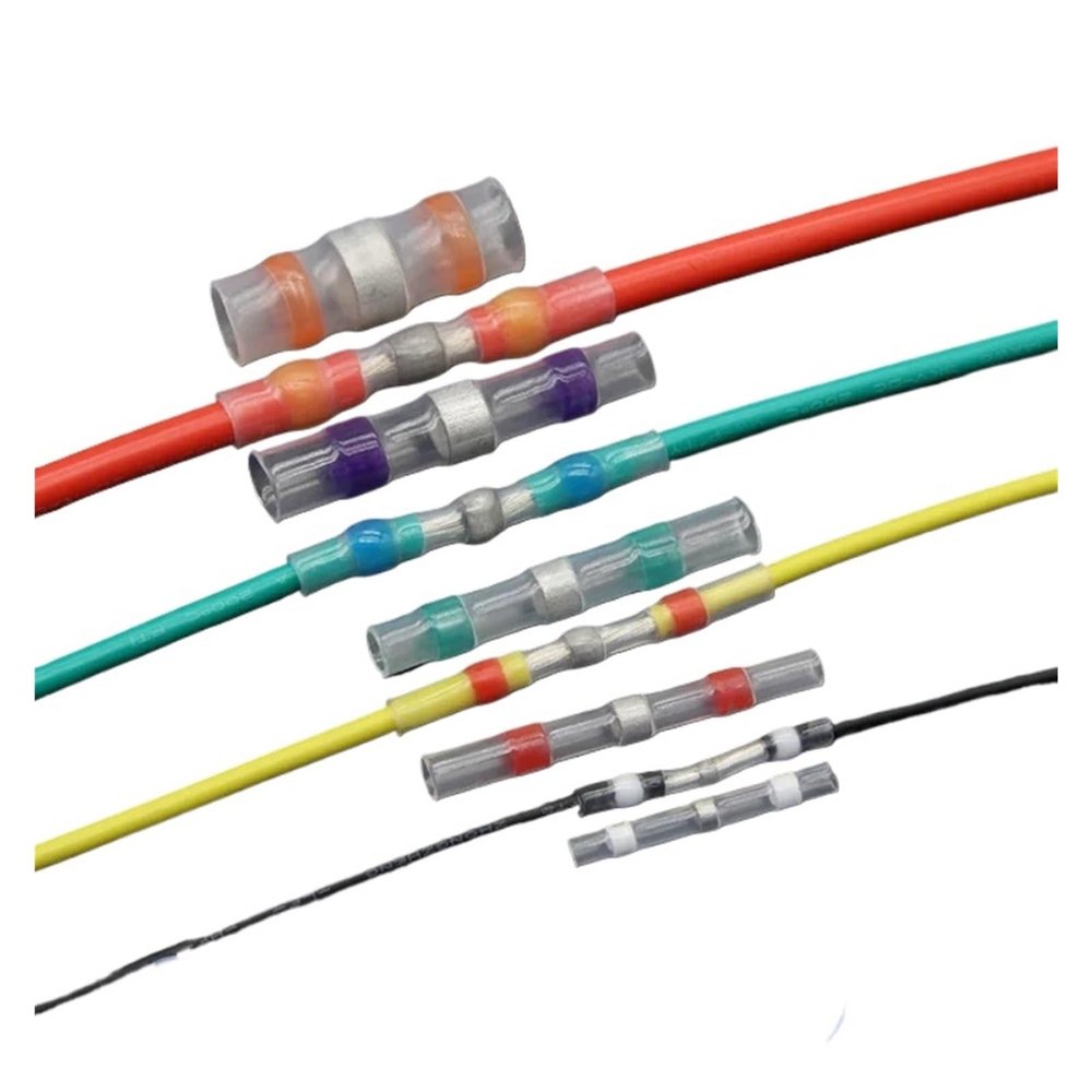 Generic Solder Connectors, Waterproof Electrical Wire Terminals, Heat-Shrink Tubing, Butt Connector Set (White, 800 pcs)