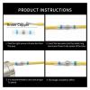 Generic Solder Connectors, Waterproof Electrical Wire Terminals, Heat-Shrink Tubing, Butt Connector Set (White, 800 pcs) view 4