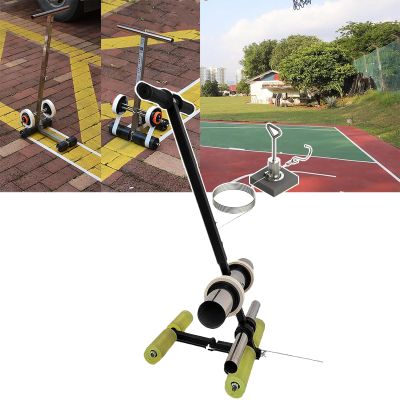 Straight-Line Tape Marker, Hand-Push Floor Marking Tool for Pools, Warehouses, Gyms, and Hospitals