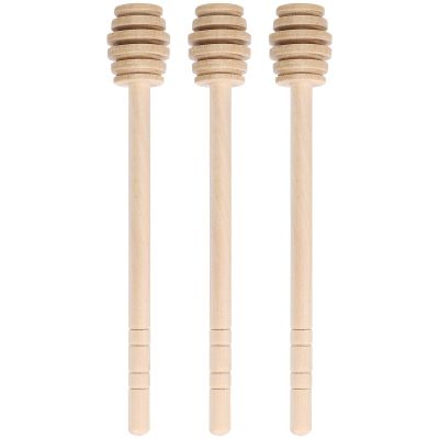 OSALADI 3-Piece Wooden Honey Dipper Set