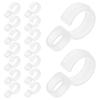 BESPORTBLE Windproof Plastic Hanger Clips, White, 50 Pack view 1