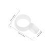 BESPORTBLE Windproof Plastic Hanger Clips, White, 50 Pack view 2
