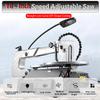 Desktop Scroll Saw with Tilting Table, Work Light, and Variable Two-Way Speed for Precision Woodworking view 2