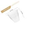 Luxshiny Small Clear Acrylic Ice Bucket with Handles view 2