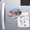 3D Magnet Florence - Oval Lily with Old Bridge, Old Palace, Dome view 4