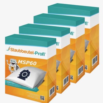 MSP60 Vacuum Cleaner Bags for Miele Guard M1 Performance EcoLine Plus SVXG0, Compatible with Swirl M60, 16 Bags