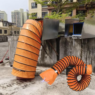 Flexible PVC Exhaust Duct Hose for Ventilation in Bathrooms, Kitchens, Workshops, and Greenhouses