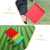 DIYEAH 6-Pack Stainless Steel Referee Hand Signal Flags, Red, Yellow and Green Safety Warning Flags for Soccer, Sports and Traffic Safety view 3