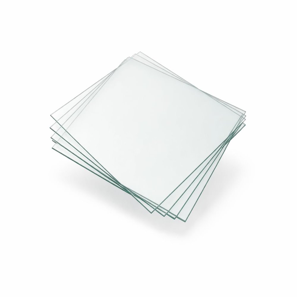 KM FOTO Replacement Glass, Tempered 1.8 mm, Polished Edges, Clear Glass, DIN A4 21 x 29.7 cm, 3-Pack