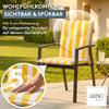 LILENO HOME Garden Chair Cushions [Set of 4 - Low-Back Chairs] view 2