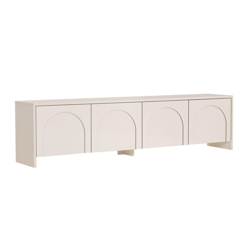 Modern Cream TV Stand, 180 cm Wide