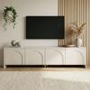 Modern Cream TV Stand, 180 cm Wide view 3
