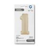 Mini Number Foil Balloon 14"/36cm | Satin Cream 1 view 2