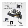 Hollow Rotary Drive, 5:1 Ratio, Hollow Rotary Platform Reducer for Stepper Servo Motor, Electric Indexing Rotary Table, Replacement for DD Motor Cam Divider (ZCT085-14mm 60 Servo) view 3