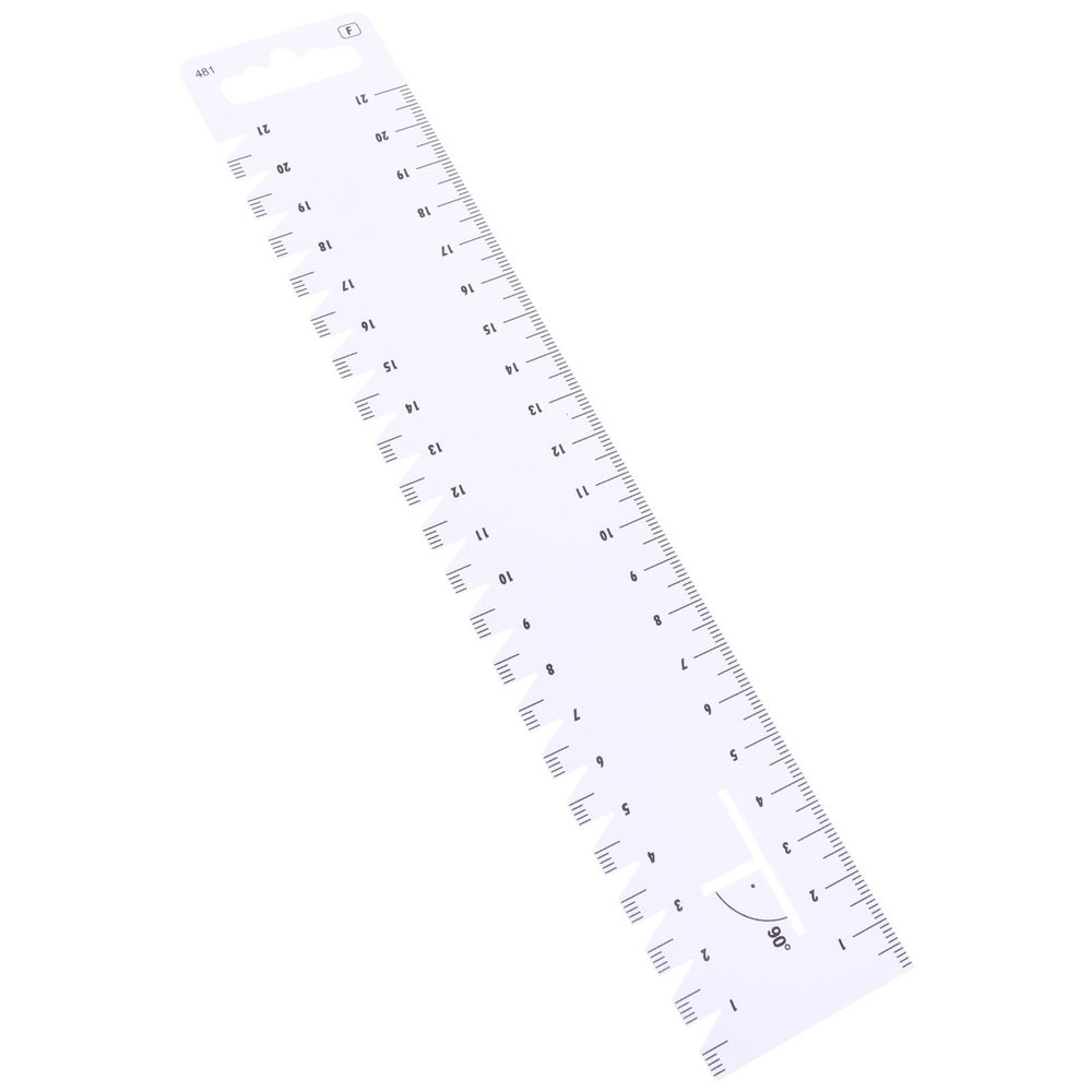 Hemobllo Multifunctional Plastic Patchwork Ruler 21cm