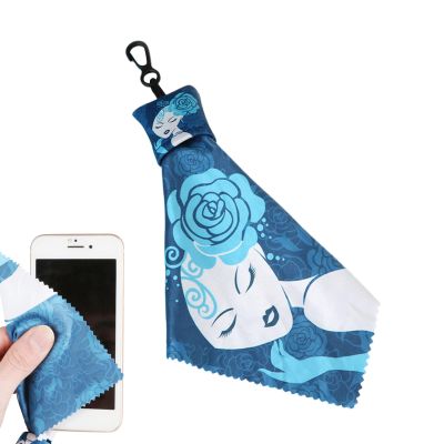 Microfiber Cleaning Cloth with Floral Design