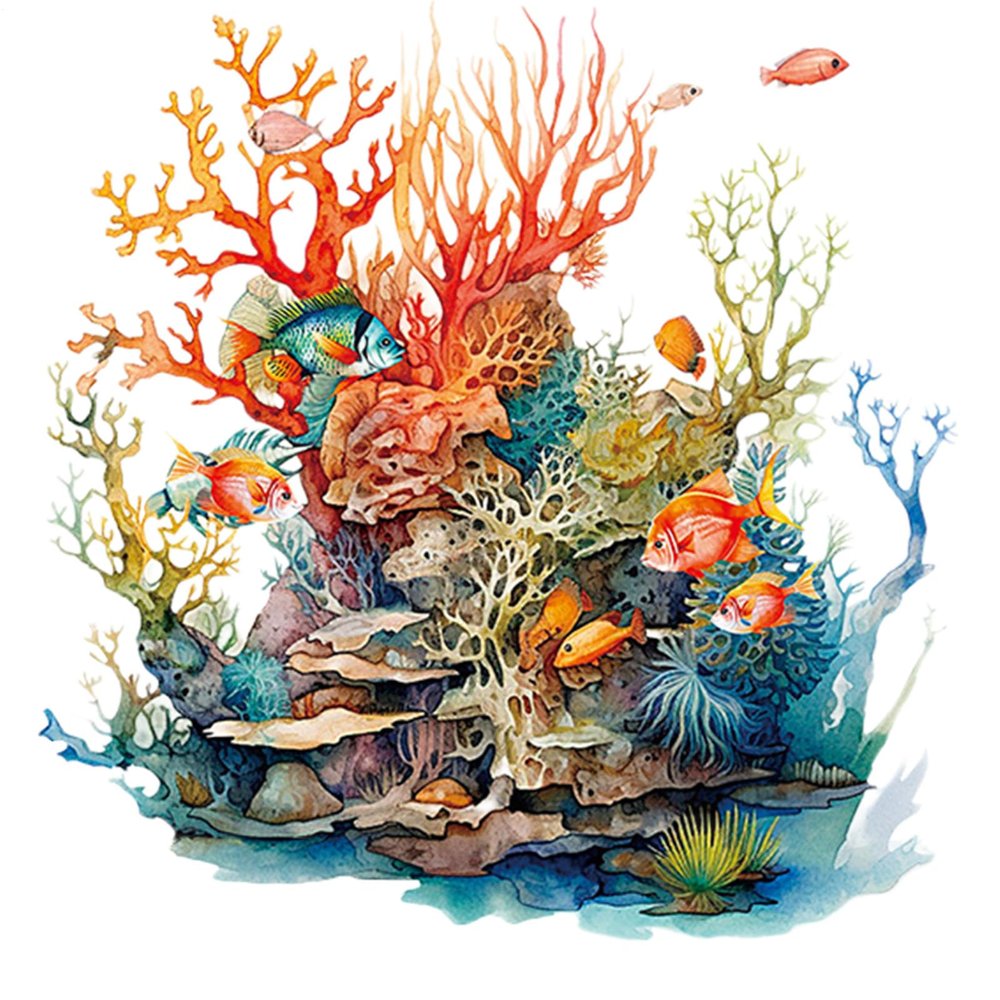 Toilet Seat Wall Sticker - Underwater World